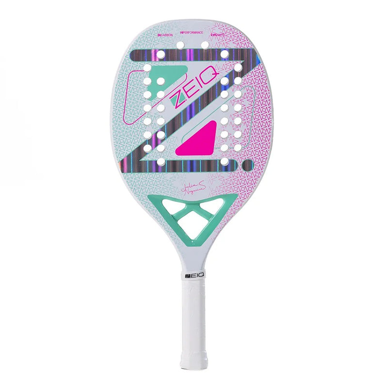 Raquete de Beach Tennis Advanced Julia Nogueira White Zeiq – 3K