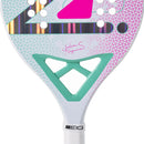 Raquete de Beach Tennis Julia Nogueira White Zeiq – 3K + Kit Upgrade