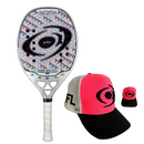 RAQUETE BEACH TENNIS VISION SUPERCARBON PRO 2025 + BONÉ EXCLUSIVO FELIPE LOCH