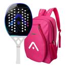 Raquete Beach Tennis Skagen 3K Branca e Azul Alma Genius + MOCHILA OU KIT UP