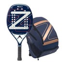Raquete de Beach Tennis Supernova 18k Zeiq + Mochila Zeiq Pro Azul