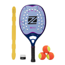 Raquete de Beach Tennis New Inspire Carbono Kevlar Zeiq + Bolsa ou Raqueteira Tranversal