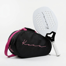 Raquete de Beach Tennis KONA ONE WHITE 2026 + RAQUETEIRA BASIC MÉDIA ROSA