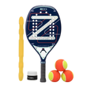 Raquete de Beach Tennis Supernova 18k Zeiq + Kit Upgrade