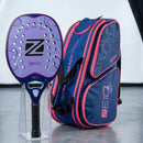 RAQUETE DE BEACH TENNIS ZEIQ PATY DIAS + RAQUETEIRA INSPIRE AZUL ROSA