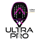 Raquete Beach Tennis Ultrapro 12K Preta e Rosa Alma Genius + KIT UPGRADE