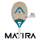 Raquete Beach Tennis Matira 1K Offwhite Verde Alma Genius + KIT UPGRADE