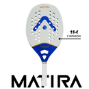 Raquete Beach Tennis Matira 1K Branca e Azul Alma Genius + KIT UPGRADE