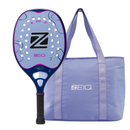Raquete de Beach Tennis New Inspire Carbono Kevlar Zeiq + Bolsa ou Raqueteira Tranversal