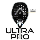 Raquete Beach Tennis Ultrapro 12K Preta Prata Alma Genius + KIT UP