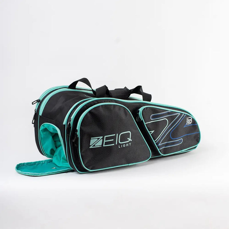 Raqueteira Light Zeiq Preta Azul