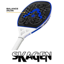Raquete Beach Tennis Skagen 3K Branca e Azul Alma Genius