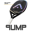 Raquete Beach Tennis Pump 18K Preta e Prata Alma Genius