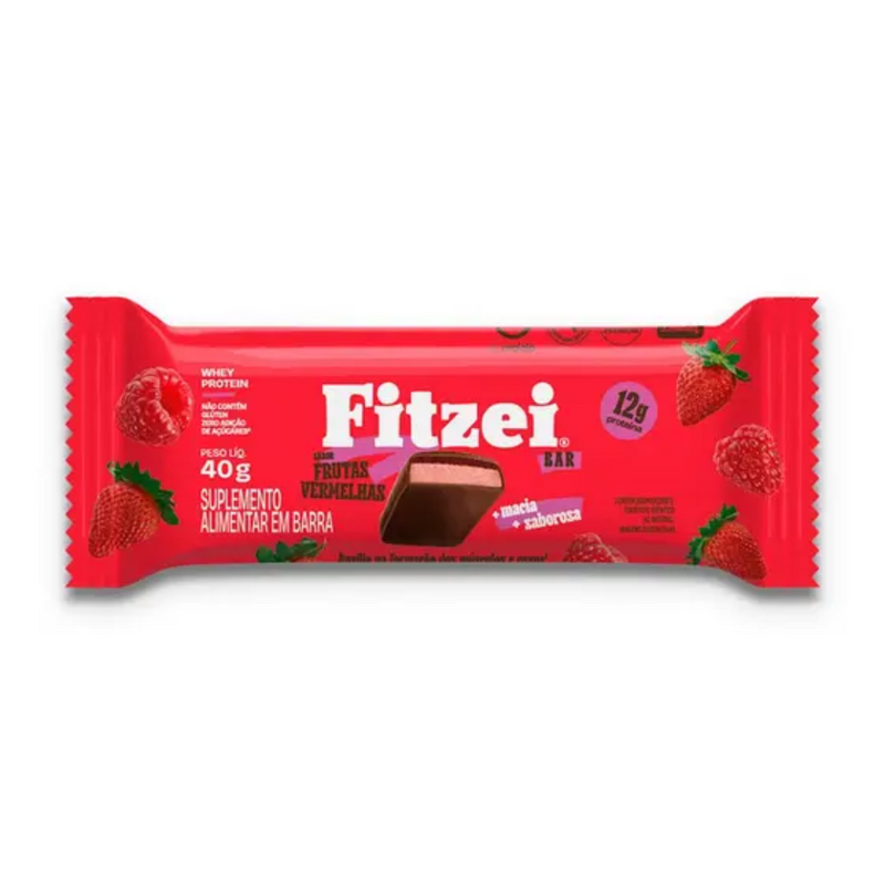 FITZEI DISPLAY C/ 12 BARRAS 40G FRUTAS VERMELHAS