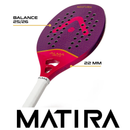 Raquete Beach Tennis Matira 1K Roxa e Rosa Alma Genius