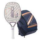 Raquete de Beach Tennis New Brave 12K Zeiq Rafa Miiller 2026 + Mochila Zeiq ou Raqueteira (Diversas Cores)