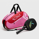 RAQUETE DE BEACH TENNIS KONA K-12 BLACK + RAQUETEIRA KONA VERMELHA