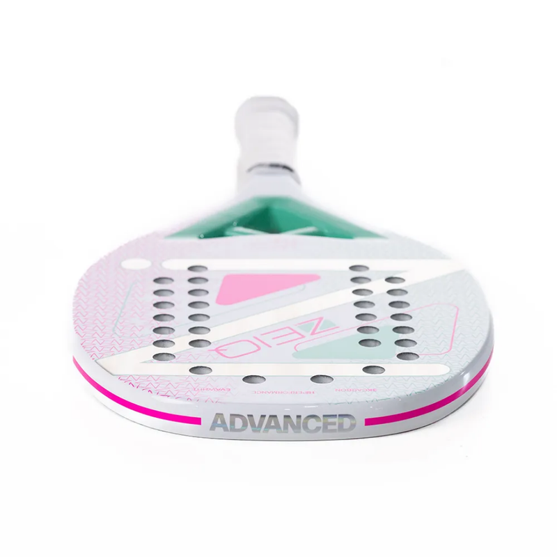Raquete de Beach Tennis Advanced Julia Nogueira White Zeiq + Raqueteir