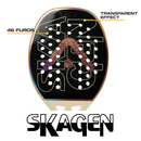 Raquete Beach Tennis Skagen 3K Offwhite e Marrom Alma Genius + KIT UPGRADE