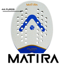 Raquete Beach Tennis Matira 1K Branca e Azul Alma Genius + KIT UPGRADE