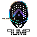 Raquete Beach Tennis Pump 18K Preta e Prata Alma Genius