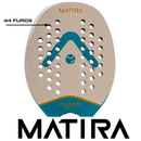 Raquete Beach Tennis Matira 1K Offwhite Verde Alma Genius + KIT UPGRADE
