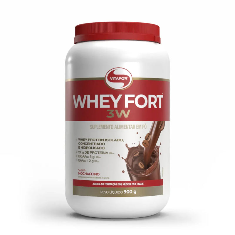 WHEY FORT® 3W: Whey Protein Isolado, Concentrado e Hidrolisado - VITAFOR