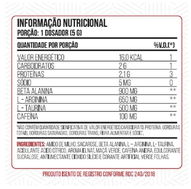 Pré Treino PureTech Pure - 100g