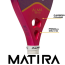 Raquete Beach Tennis Matira 1K Roxa e Rosa Alma Genius