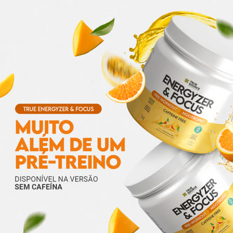 True Energyzer & Focus Frutas Amarelas 450g True Source