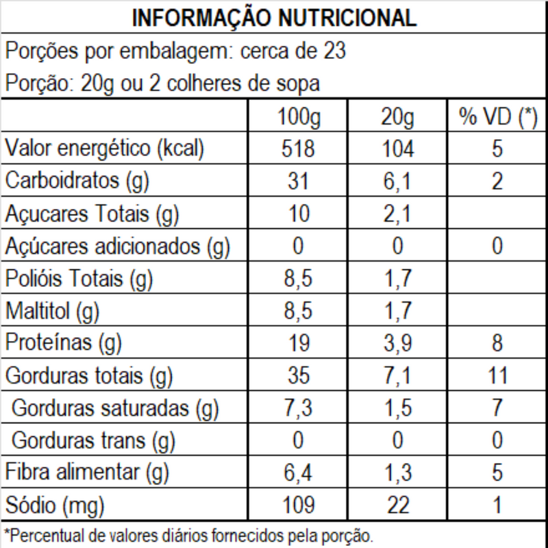 Pasta de Amendoim LA GANEXA Sabor Mousse de Brigadeiro
