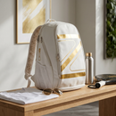 Mochila Pro Zeiq Branca e Dourada Linha 2026