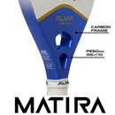 Raquete Beach Tennis Matira 1K Branca e Azul Alma Genius + KIT UPGRADE