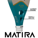 Raquete Beach Tennis Matira 1K Offwhite Verde Alma Genius + KIT UPGRADE