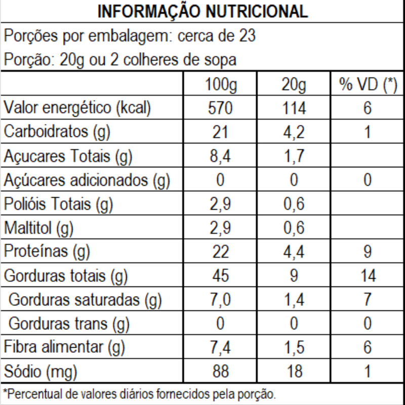 Pasta de Amendoim LA GANEXA sabor Chocolate Branco