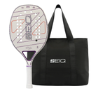 Raquete de Beach Tennis New Brave 12K Zeiq Rafa Miiller 2026 + Mochila Zeiq ou Raqueteira (Diversas Cores)