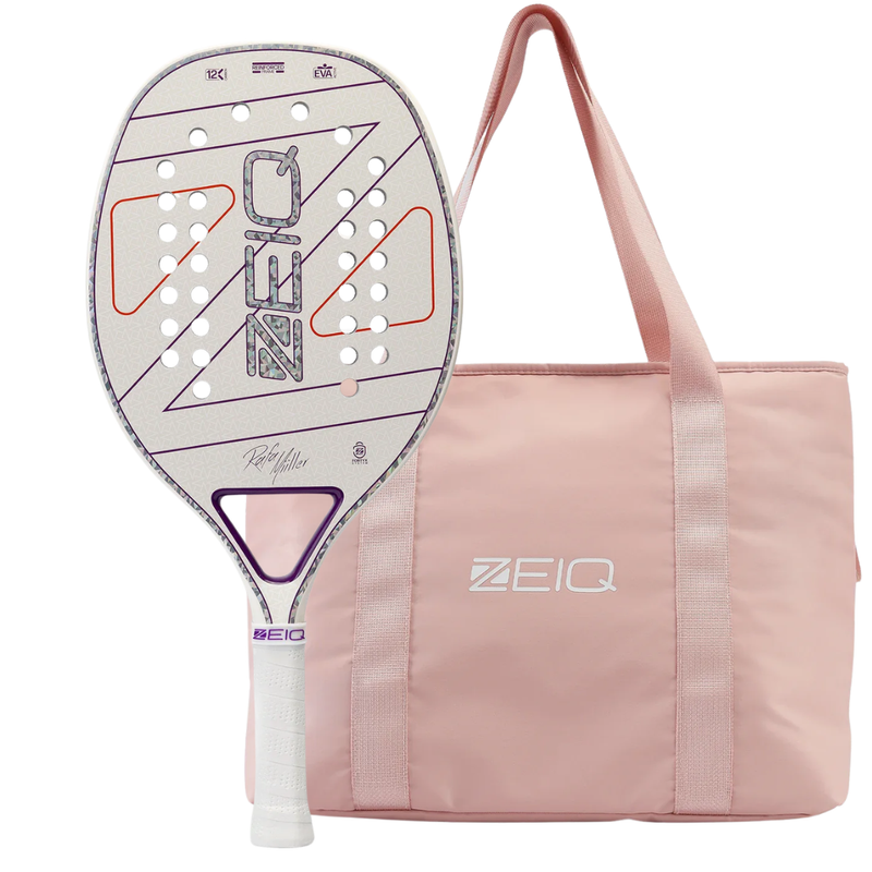 Raquete de Beach Tennis New Brave 12K Zeiq Rafa Miiller 2026+ Mochila