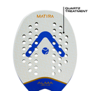 Raquete Beach Tennis Matira 1K Branca e Azul Alma Genius + KIT UPGRADE