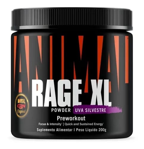 Universal Nutrition Pré treino Animal Rage Xl 221g