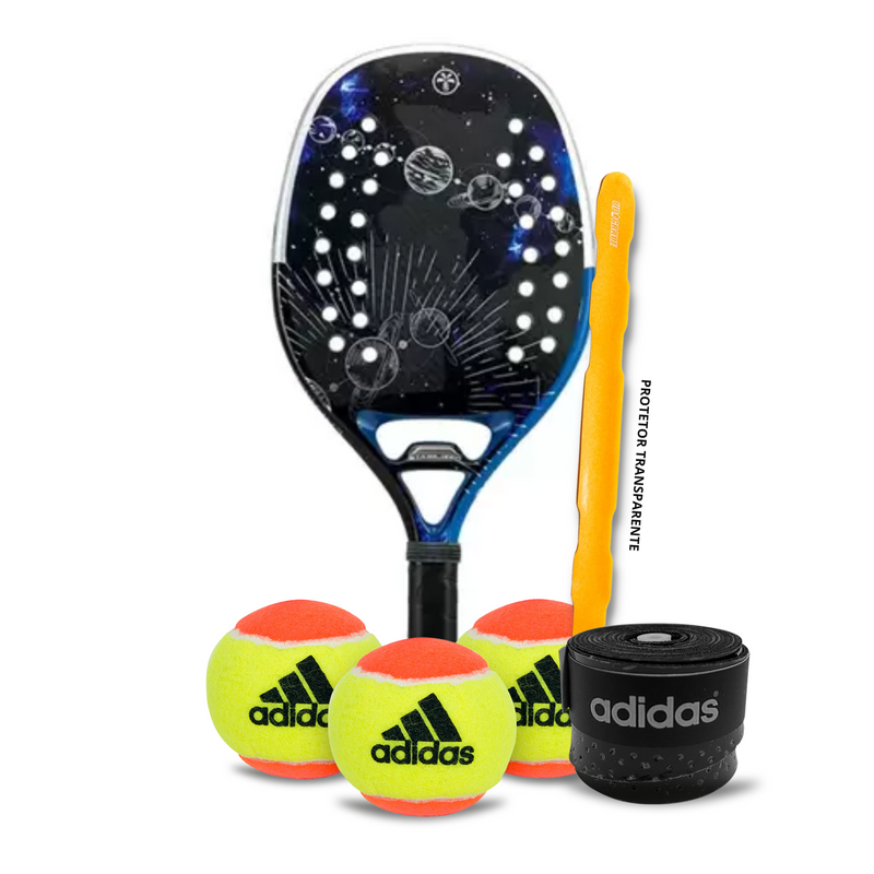 Raquete Beach Tennis Turquoise Expanse 1.1 - 2022 + Kit