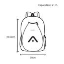 Mochila Raqueteira Beach Tennis Preta Alma Genius 2026