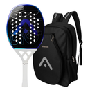 Raquete Beach Tennis Skagen 3K Branca e Azul Alma Genius + MOCHILA OU KIT UP