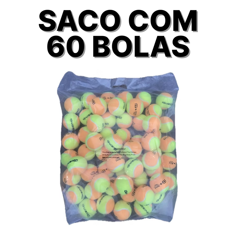 SACO DE BOLA VISION PRO - 60 UNIDADES ORIGINAL E DURÁVEL