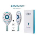 Raquete de Beach Tennis Heroe´s STARLIGHT 2025 - NINI VALENTINI & GIULIA GASPARRI + TOP EXCLUSIVO UPGRADE MULTISPORTS