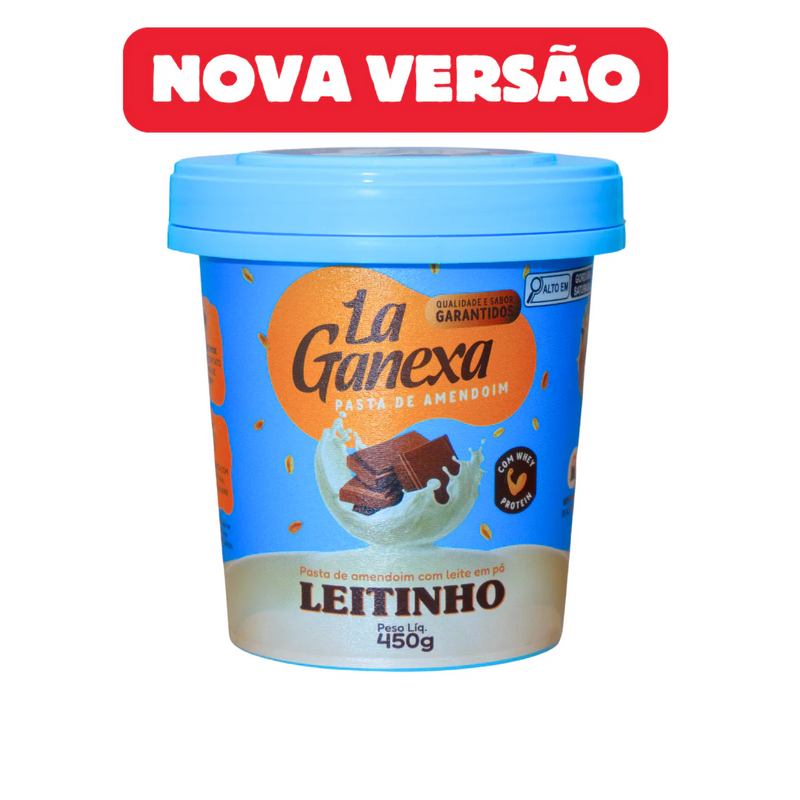 COMBO PASTA DE AMENDOIM LA GANEXA CHOCOLATE BRANCO/PISTACHE/LEITNHO + BOOL EXCUSIVO DE BRINDE