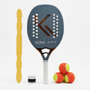 Raquete de Beach Tennis KONA - Traktor Gray 2026 AIRTON RODRIGUES + Kit Up ou Mochila Hunter