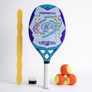 Raquete Beach Tennis Vision White Carbon 25 - Marília Câmara + KIT UPGRADE