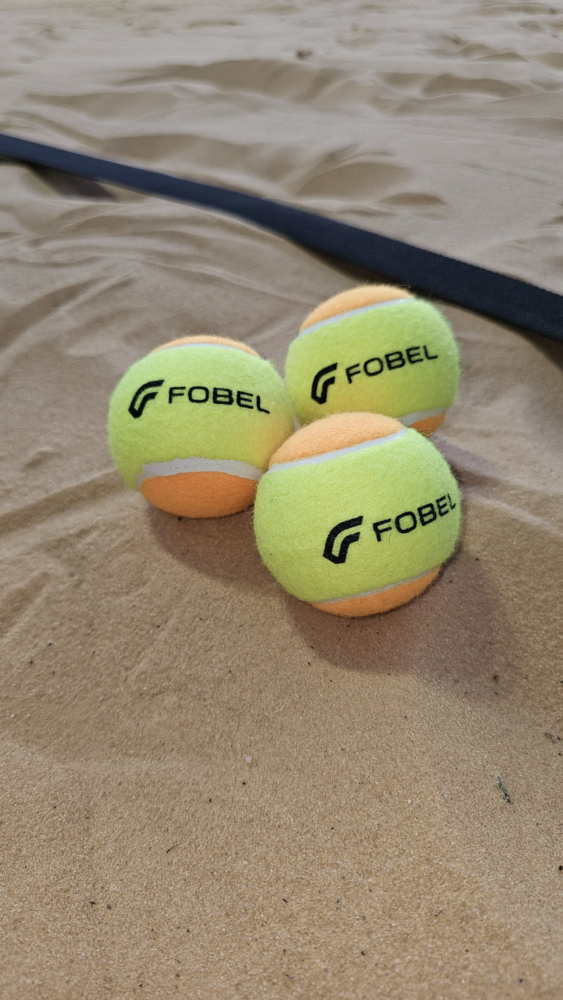 Bola Beach Tennis Fobel (Kit com 3 Unidades)