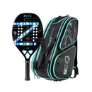 Raquete de Beach Tennis Light Leo Branco Zeiq 2025 – 3K +RAQUETEIRA DE BRINDE