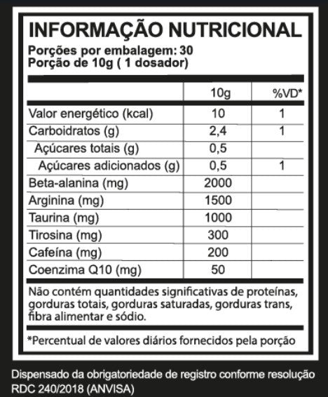 PRÉ-TREINO APOCALYPSE 300g SYNTHESIZE